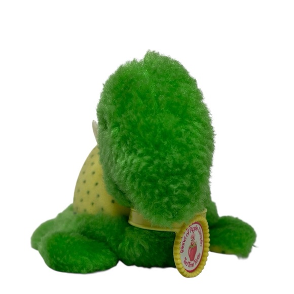 Vintage 1981 Strawberry Shortcake Plush Apple Dumplin Tea Time Turtle w/ Collar - Picture 4 of 10